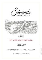 Silverado 2016 Estate Grown Mt George Vineyard Merlot (Coombsville), $40